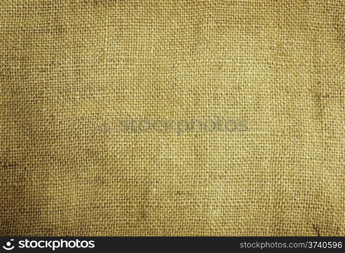 Background old sack by a large plan