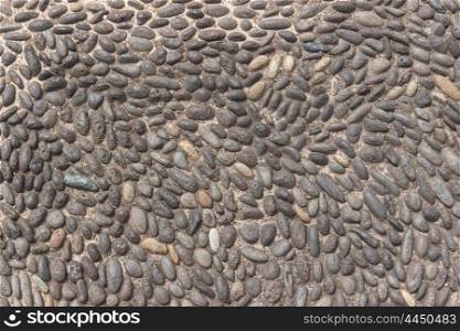 Background or texture of a cobblestone pavement