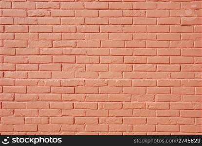 background or texture of a salmon/pink brick wall