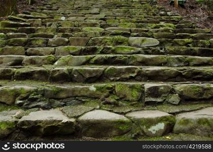 Background pattern of stairs . Background pattern of old stone stairs leading upwards