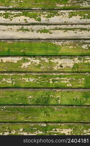 Background picture made of old green wood boards