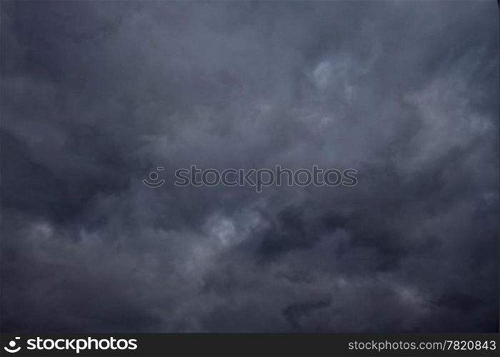 Background Picture of Natural Dark Thunder and Storm Clouds