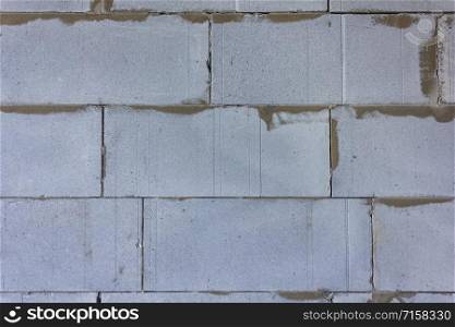 Background texture of concrete block. Foamed lightweight concrete.