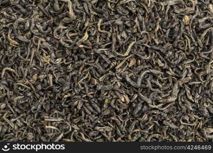 background texture of popular Chinese Chun mee green tea tea