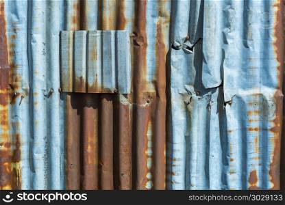 Background texture of the old zinc sheets.