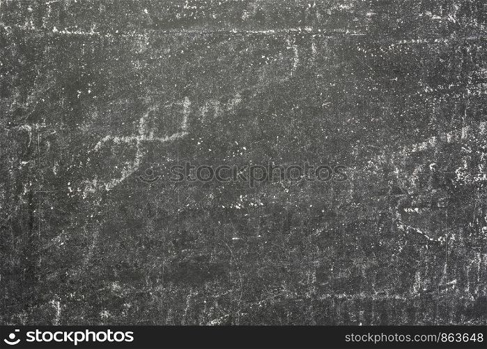 background texture of white chalk smudges on black slate blackboard
