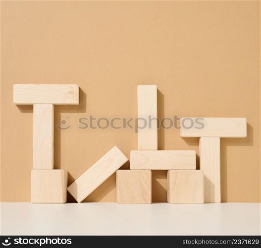 background to showcase products, cosmetics, drinks and food. Beige background