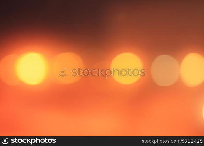 Background with a blur of yellow light closeup