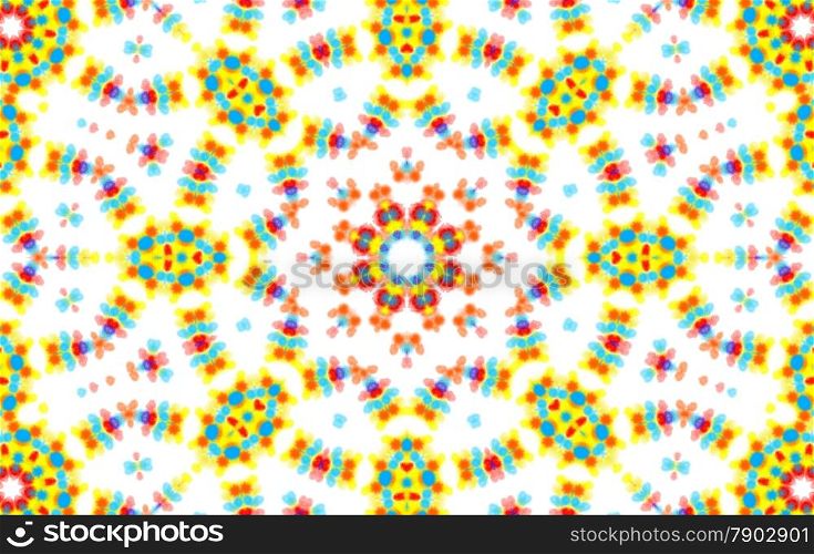 Background with abstract concentric colorful pattern