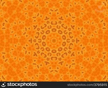 Background with abstract orange concentric pattern