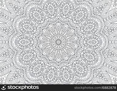 Background with abstract outline concentric pattern