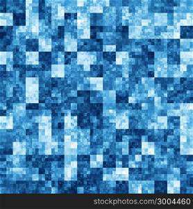 Background with blue abstract checkered pattern