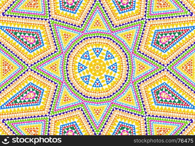 Background with bright abstract colorful concentric pattern