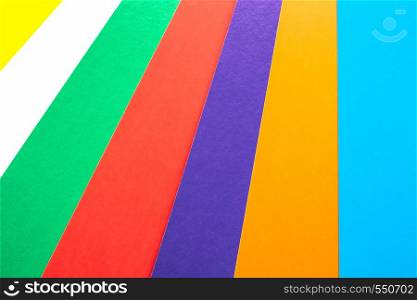 Background with colored stripes. Background texture. Background with colored stripes. Close-up.