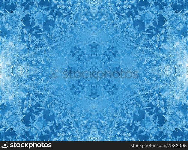 Background with concentric abstract ice pattern
