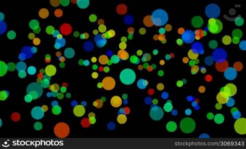Background with different colors circles