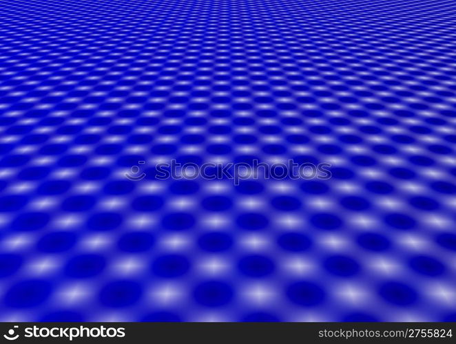 Background with elements of bright patches of light on blue surfaces (disno) with perspective