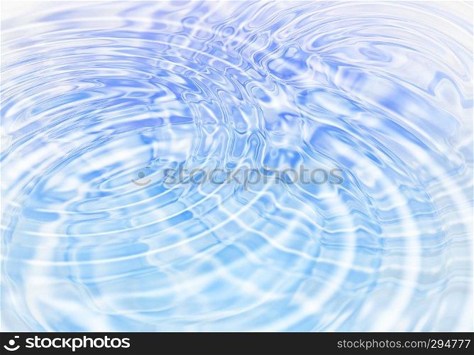 Background with fresh abstract blue water ripples