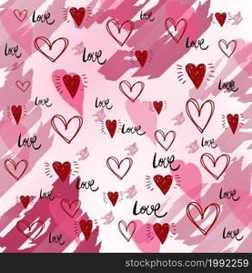 background with hearts and love