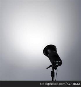 Background with lighting lamp. Empty space for your text or object