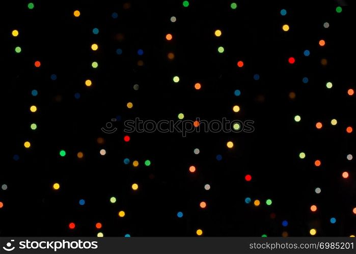 Background With Natural Bokeh And multi color lights