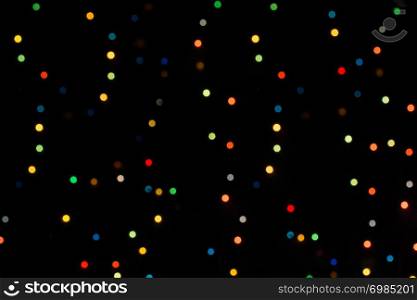 Background With Natural Bokeh And multi color lights