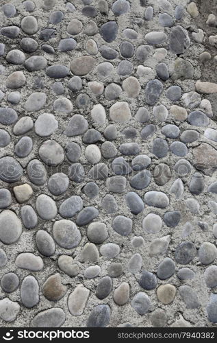 Background with round stones closeup