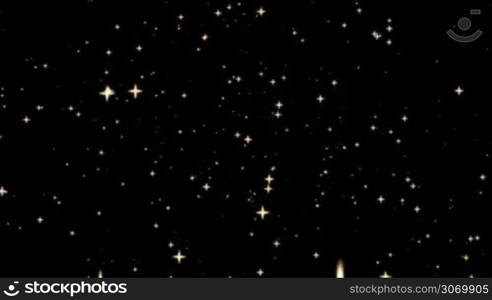 Background with stars in espace