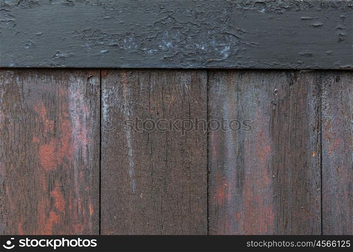 background, wood and texture concept - close up of old wooden fence
