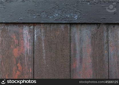 background, wood and texture concept - close up of old wooden fence