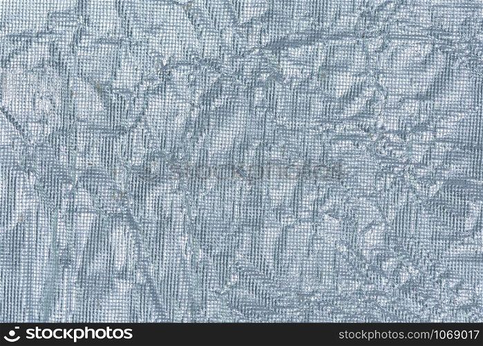 Background wrinkled silver paper