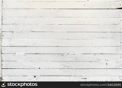 Backround of weathered and white painted a wooden plank