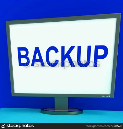 Backup Screen Showing Archiving Back Up And Storage