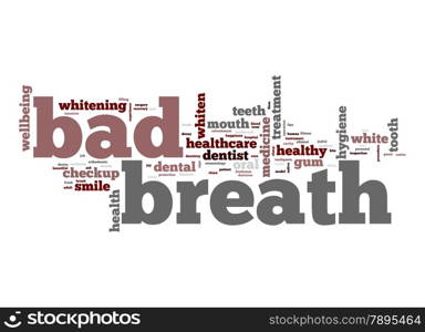 Bad breath word cloud