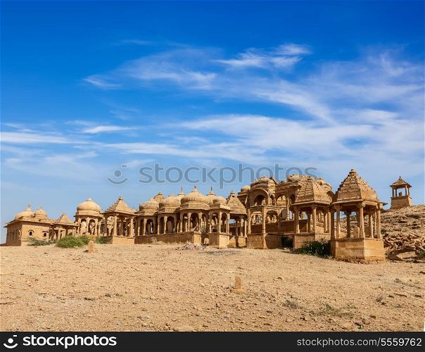 Bada Bagh cenotaph, Jaisalmer, Rajasthan, India