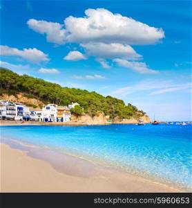 Badia de Tamariu beach in Costa Brava Parafrugell at Girona Catalonia of Spain