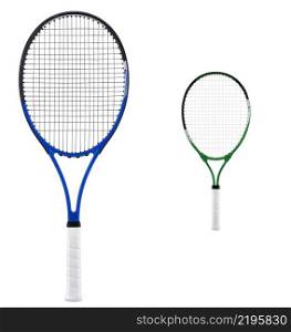 badminton racket isolated on white background. badminton racket