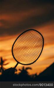badminton sports sunset sky