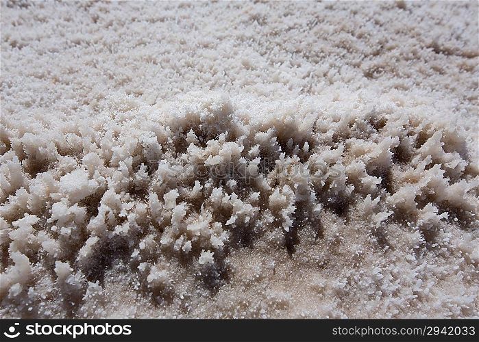 Badwater Basin Death Valley salt textures macro in California National Park