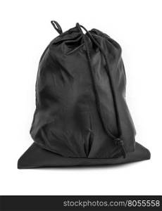 Bag in black with adjustable isolated on white background