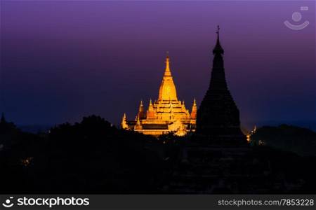 Bagan at dawn, Myanmar