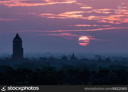 Bagan temples sunrise, Myanmar