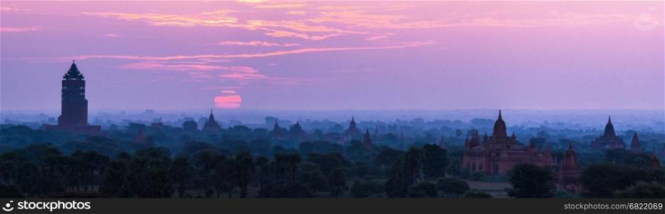Bagan temples sunrise, Myanmar