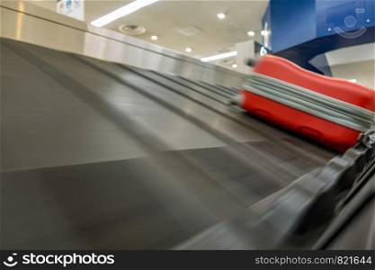 baggage claim conveyor belt at the airport