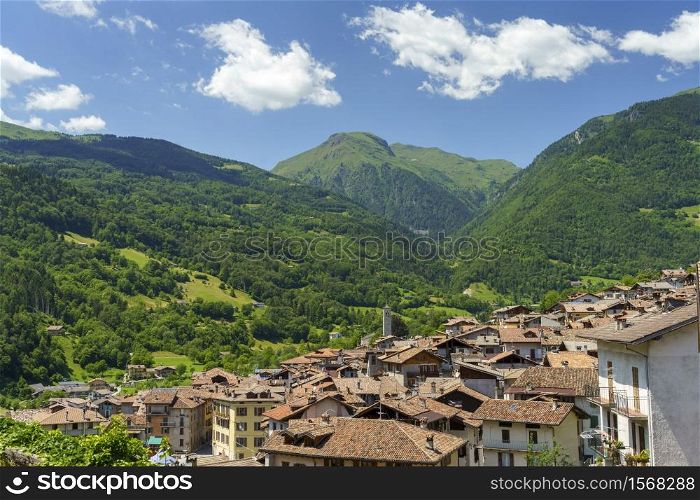 Bagolino, Brescia, Lombardy, Italy: panoramic view of the historic city