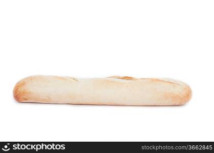 Baguette brad french stick loaf isolated on white