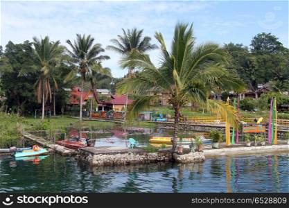 Bagus bay of Samosir island on the lake Toba, Indonesia
