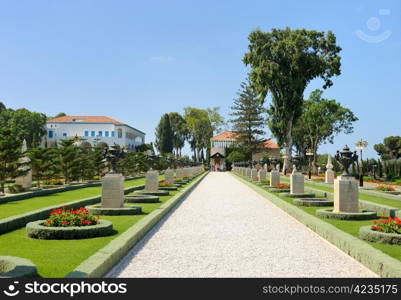 Bahai Gardens near the city of Acre, Israel