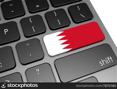 Bahrain keyboard image with hi-res rendered artwork that could be used for any graphic design.. Bahrain