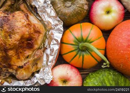 baked chicken foil with vegetables